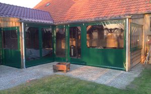 verandazeil met deur