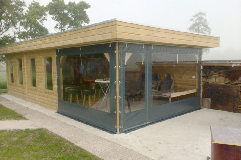 overkapping dichtmaken met zeil