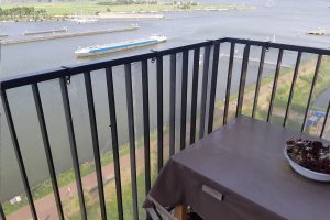 Transparant balkondoek