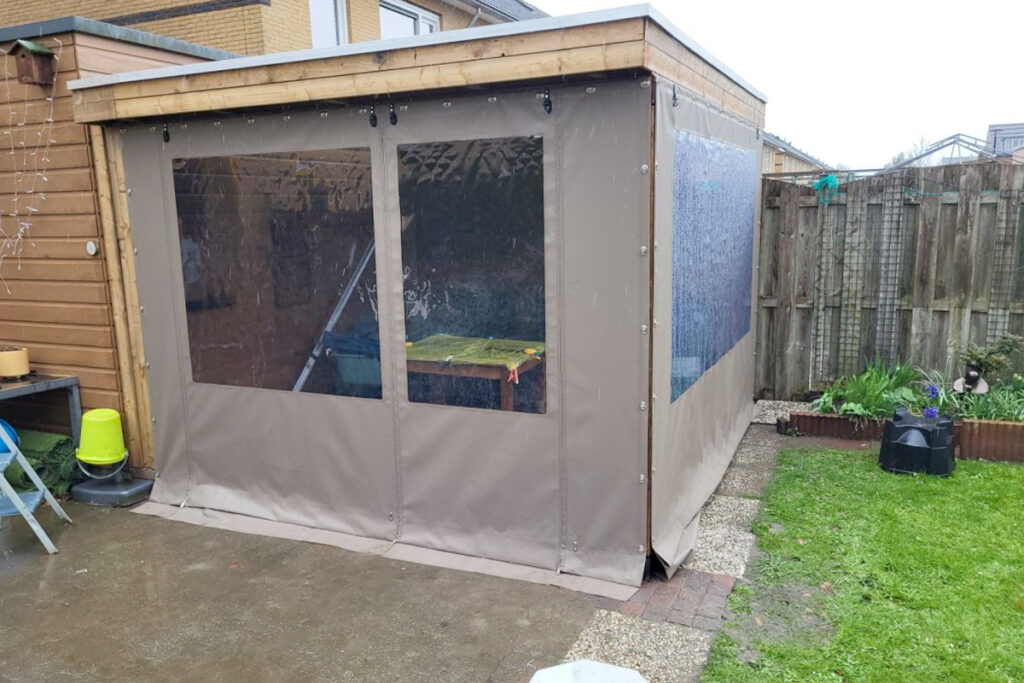 Doek voor overkapping op maat