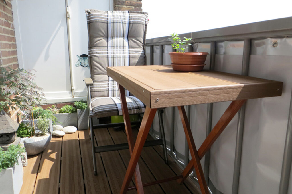 Wat te doen tegen wind op balkon