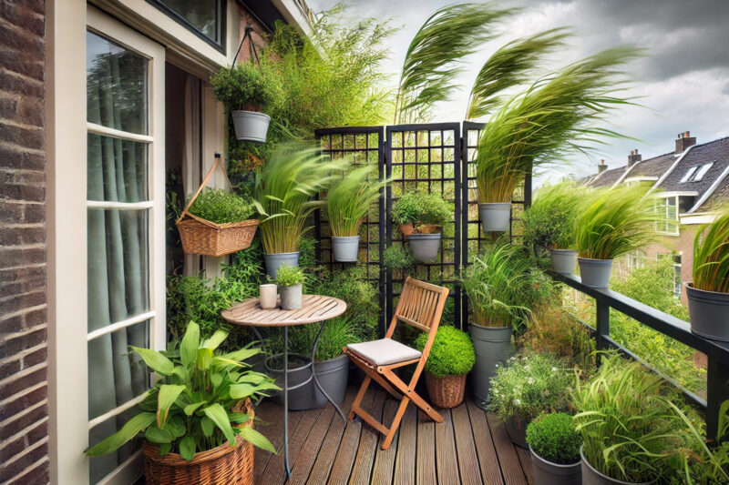 Welke planten zijn geschikt voor een winderig balkon
