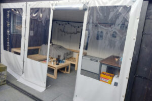 Verandazeil met rits