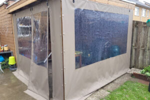 Transparant verandazeil op maat