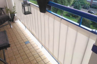 Zeildoek voor een balkonhek laten maken