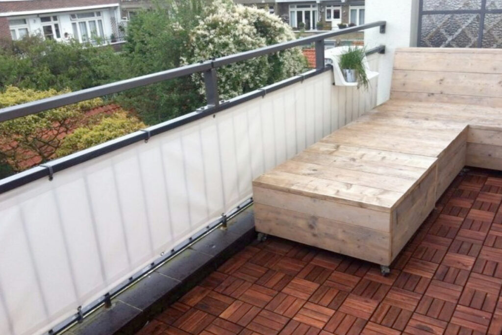 Zeildoek voor een balkonhek laten maken