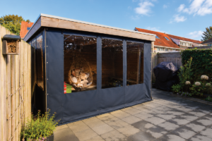 Verandazeilen tegen wind en regen